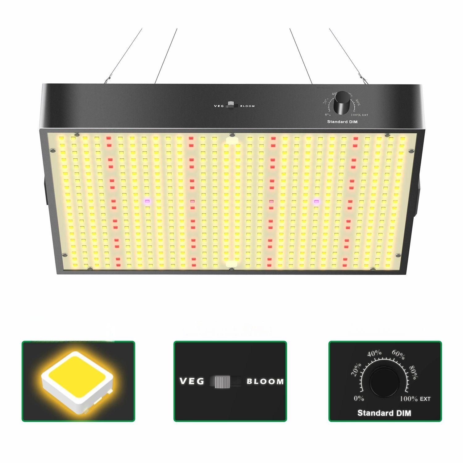 식물생장등 식물용 LED 식물등 대형 재배 조명 PB1000 100W 단일 채널 - 상품 이미지
