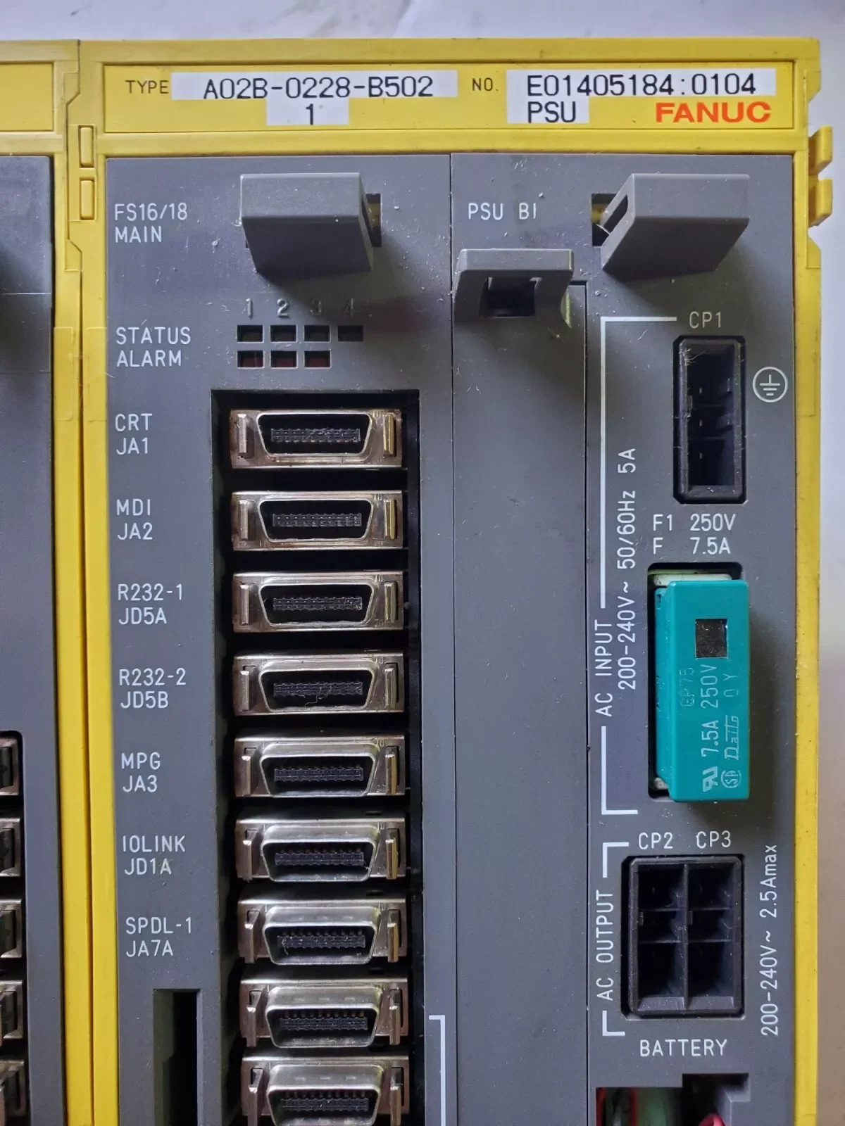 A02B-0228-B502 Fanuc CNC 컨트롤러 시리즈 System18-TC 리퍼 완료 OK A02B0228B502