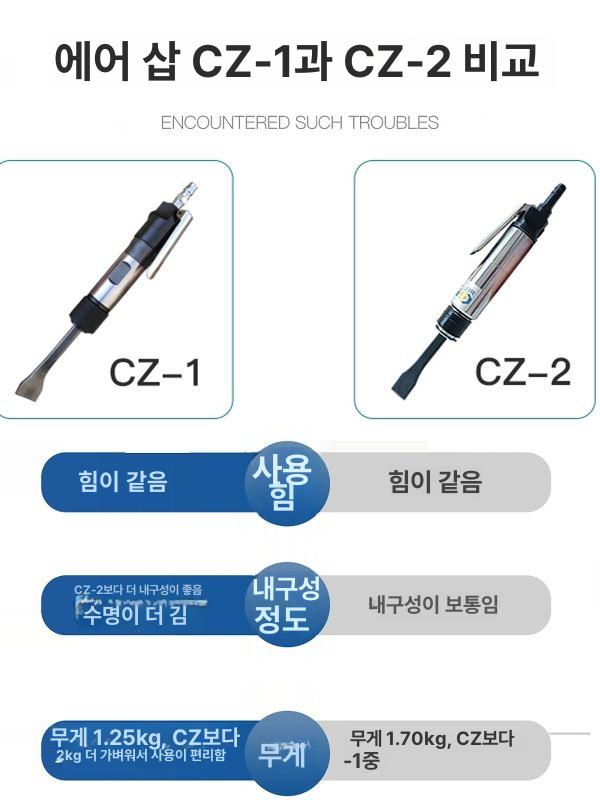 용접 녹제거기 진동 이물질 해머 청소 공압식 스크래퍼 다기능 - 상세 이미지 5