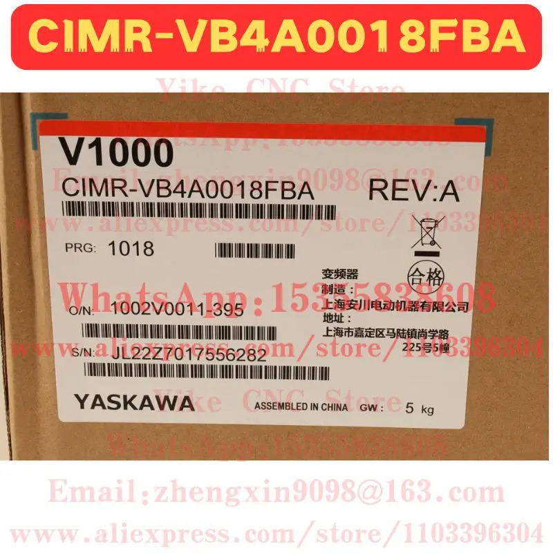 9월 3일 견적 CIMR-VB4A0018FBA 주파수 변환기