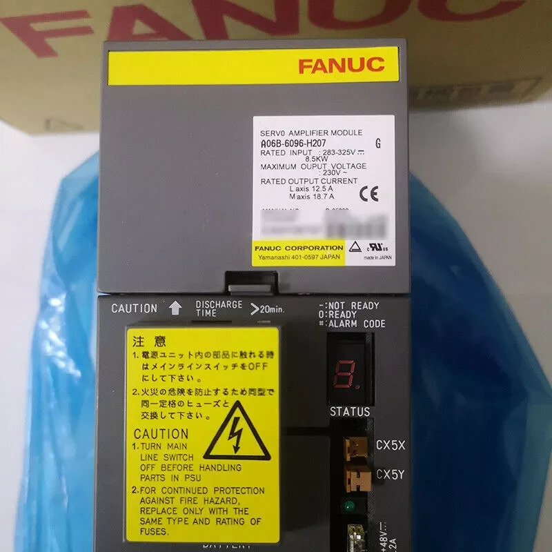 CNC 기계 시스템Fanuc A06B-6096-H207 서보 증폭기는 Ok A06B6096H207을 리퍼했습니다.