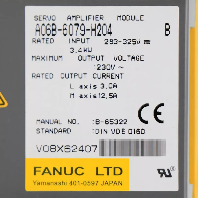 A06B-6079-H204 Fanuc 서보 모듈 Ok A06B6079H204 리퍼 완료