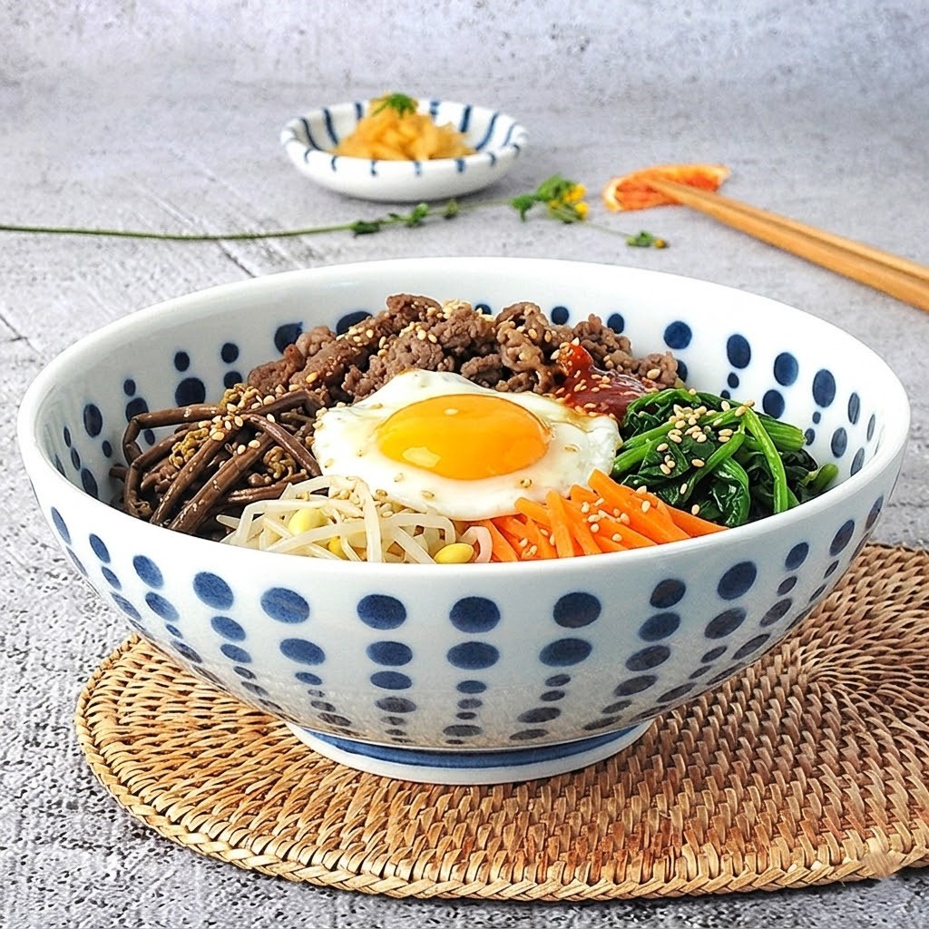 일본 도자기 면기 라멘 우동기 덮밥 라면 비빔밥 냉면 그릇 1개, 21.2cm, 텐몬 대 이미지 6