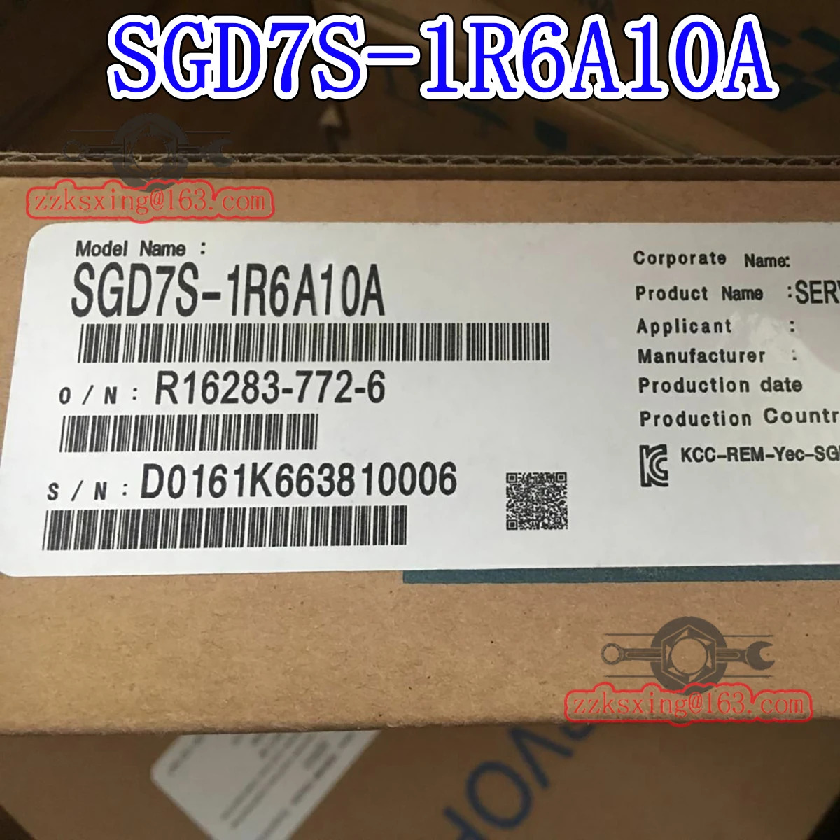 SGD7S-1R6A10A 오리지널 AC 서보 드라이버