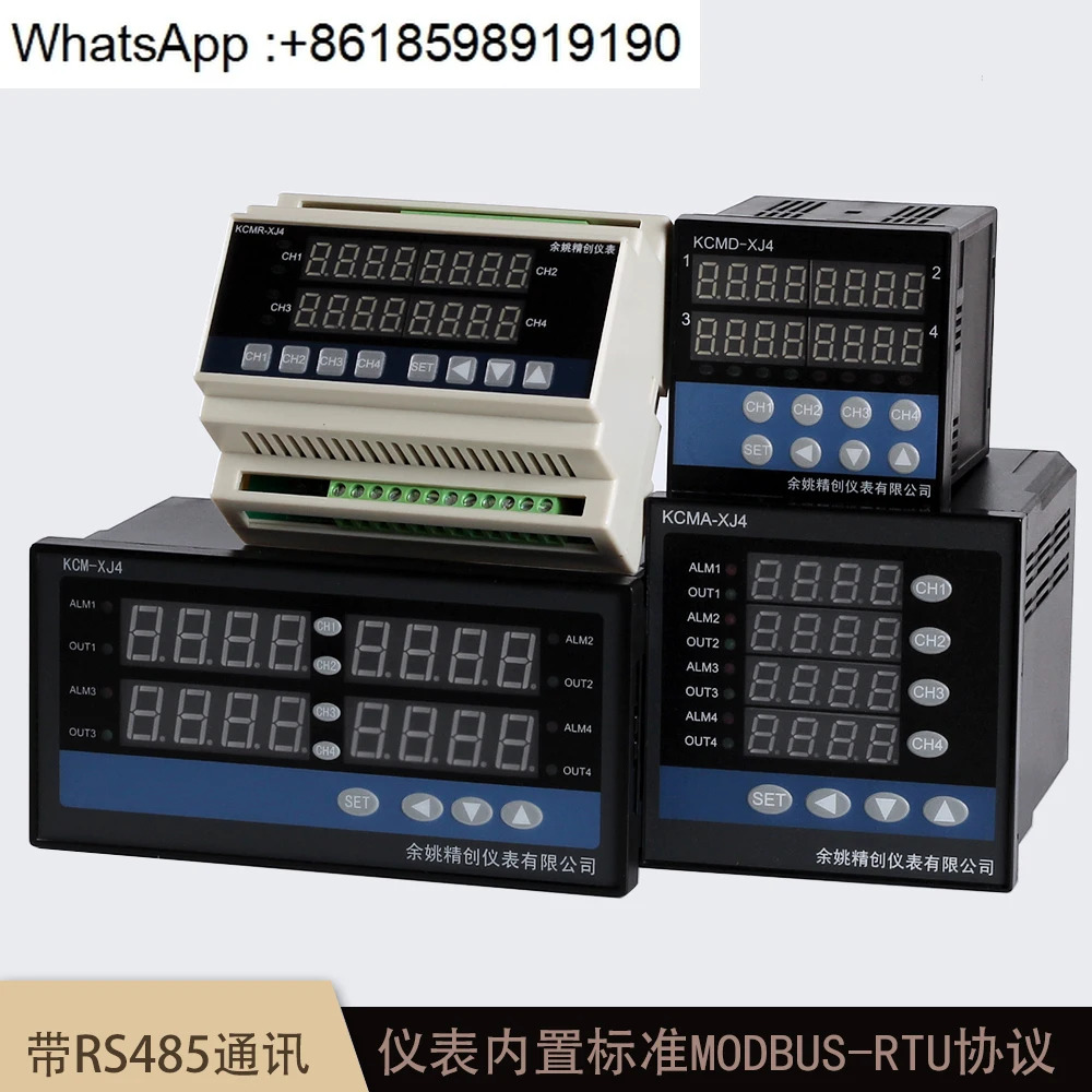 Haoyi KCM-XJ4WRS485 4 루프 디지털 디스플레이 PID 지능형 레귤레이터 온도 압력 미터