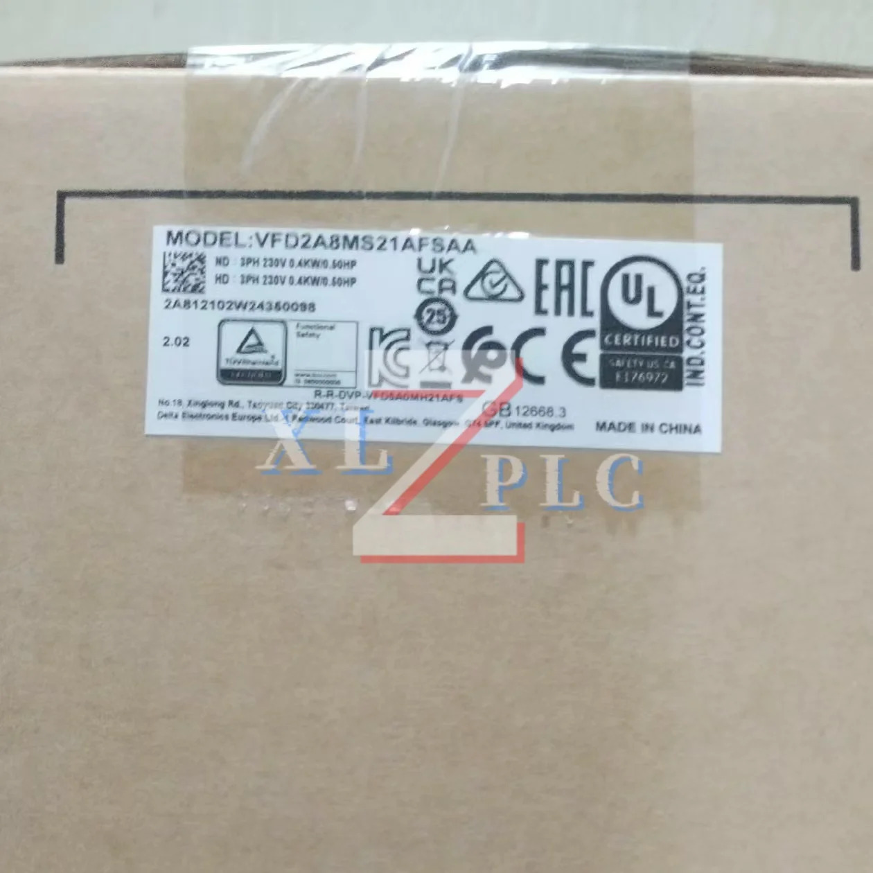VFD2A7MS43ANSAA VFD2A8MS21AFSAA VFD2A8MS21ANSAA 오리지널 주파수 변환기