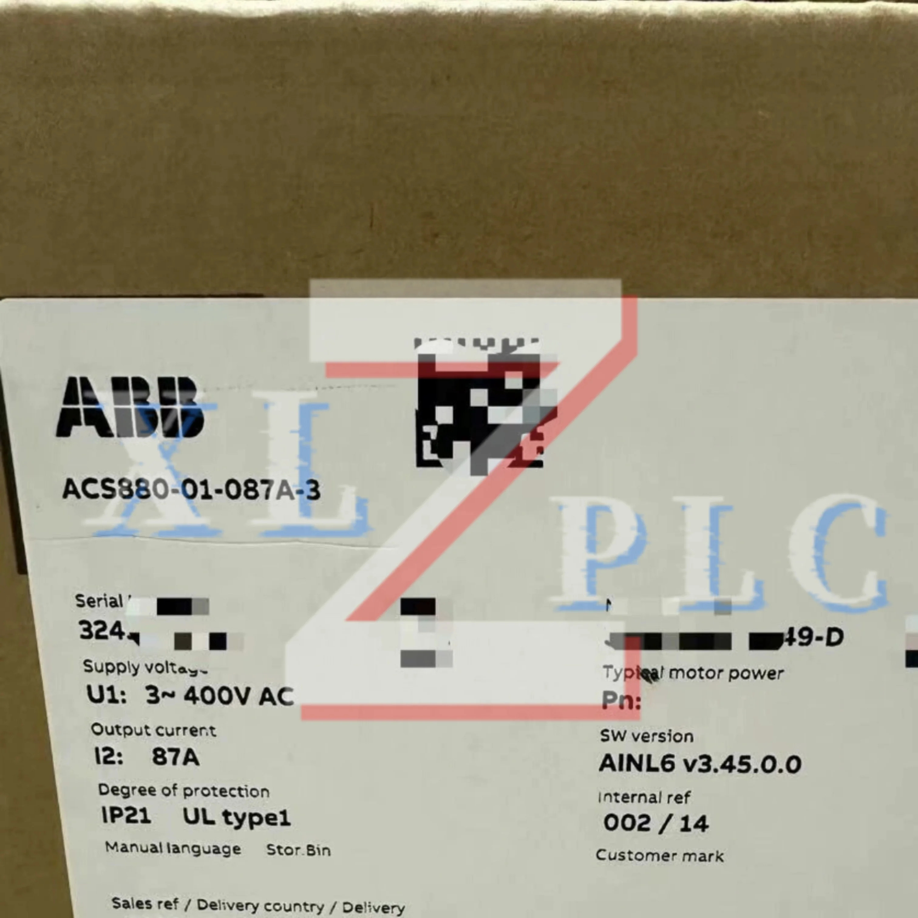 주파수 변환기 ACS880-01-072A-3 ACS880-01-087A-3 신규