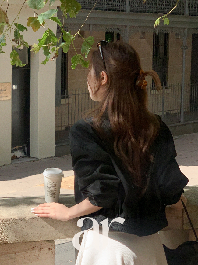 [자체제작] (MADE) 코튼 카라 하이넥 펜던트 블루종 jp772 이미지 8