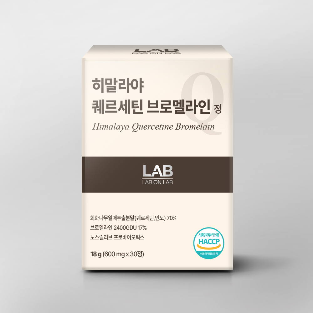 랩온랩 퀘르세틴 브로멜라인 노스릴리브 파인애플 30정, 2개 - 상세 이미지 2
