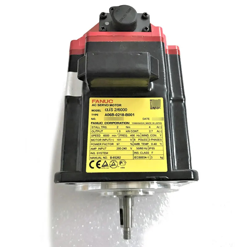 A06B-0218-B001 CNC 기계Fanuc AC 서보모터 12개월