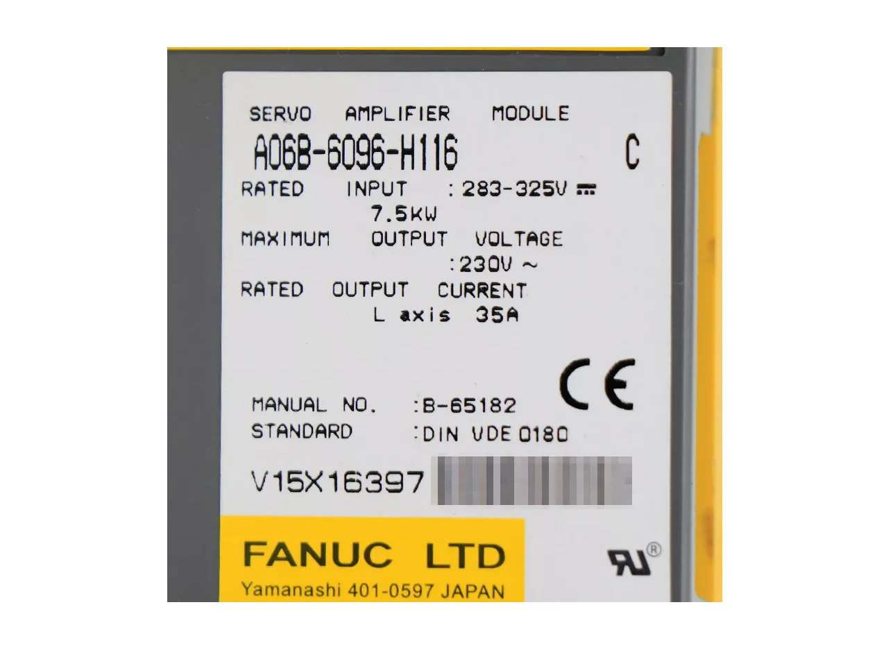 FANUC A06B-6096-H116 서보 드라이브 증폭기 모듈 리퍼 완료 A06B6096H116