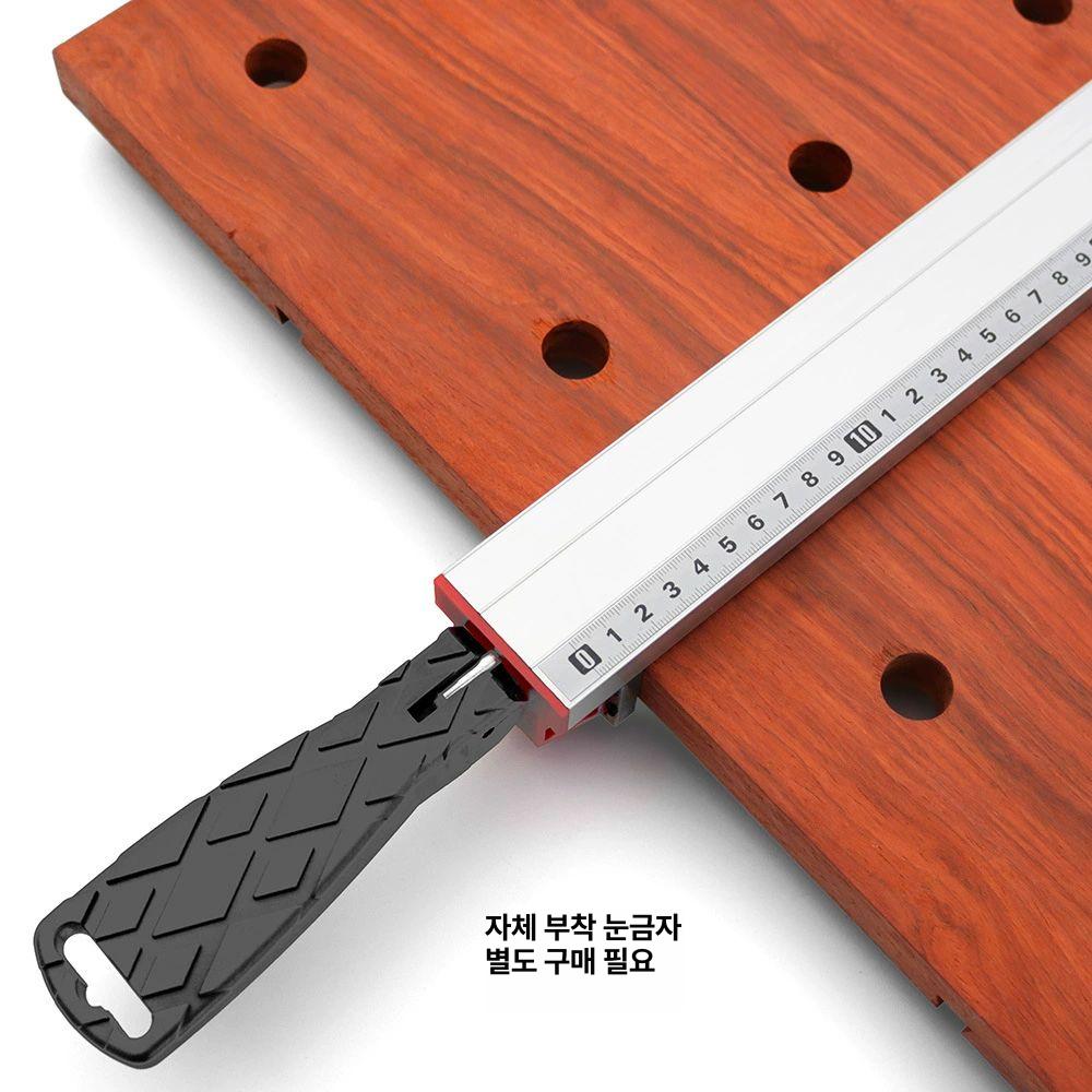 직각자 커팅가이드 멀티 넓은형 클램핑 컷팅자 목공용 연장용 안전 정밀 지지 - 상세 이미지 4