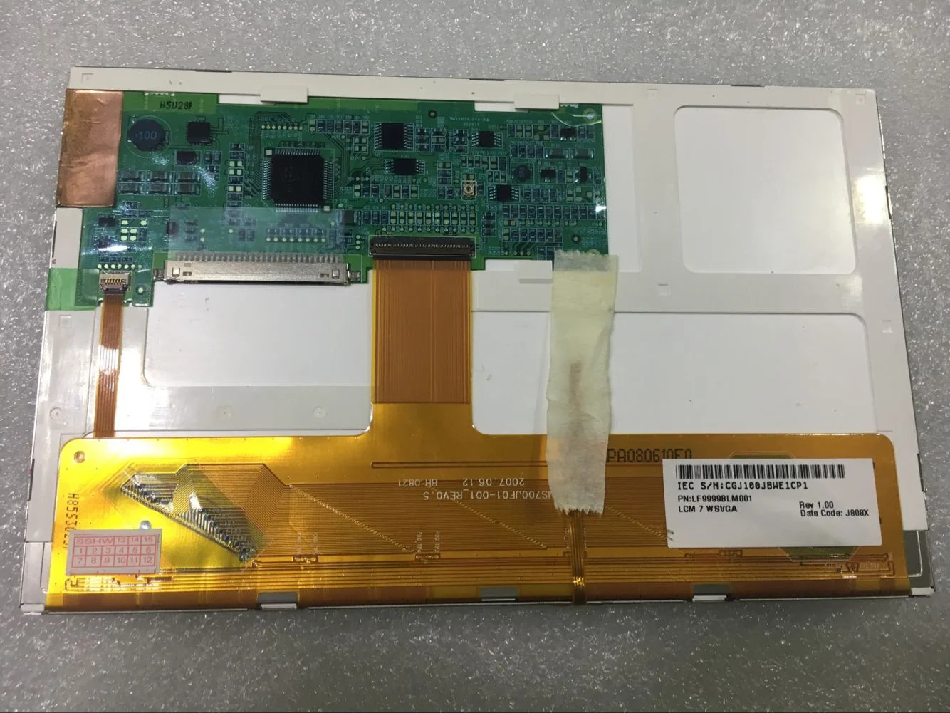 LMS700JF01-001 TFT 패널 Tampilan 레이어 LCD  Sentuh 7 인치