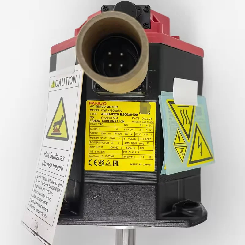 A06B-0225-B200 CNC 기계0100 Fanuc 서보모터 리퍼 완료 A06B 0225 B200