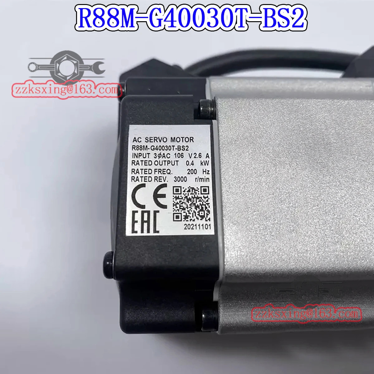 오리지널 AC 서보모터 R88M-G40030T-BS2