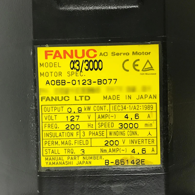 A06B-0123-B077 FANUC AC 서보모터 리퍼 완료 A06B0123B077