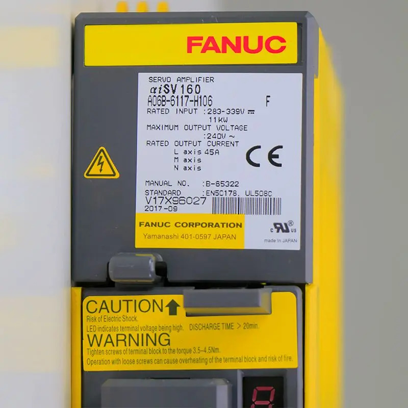 A06B-6117-H106 CNC 컨트롤러Fanuc 서보 드라이브 12개월 A06B6117H106