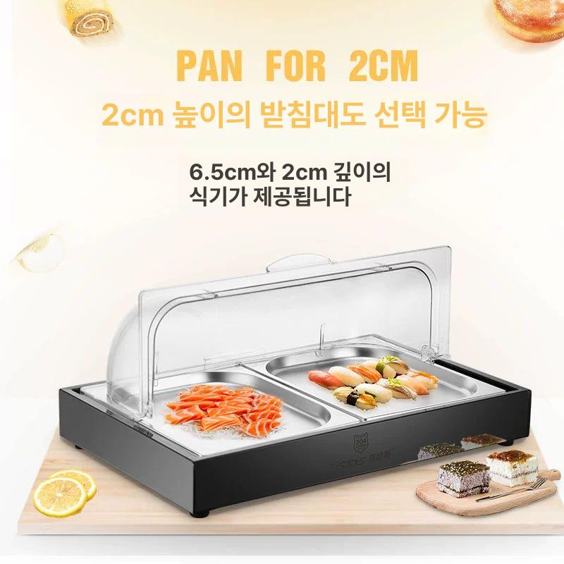 업소용 미니 냉장쇼케이스 카페쇼케이스 투명 디스플레이 카운터 냉장진열장 - 상세 이미지 3