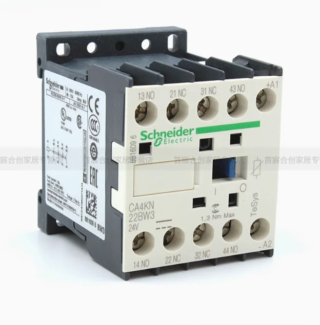 SCHNEIDER DC 접촉기 릴레이 CA4KN22BW3 코일 전압 24V 2 열림 닫힘