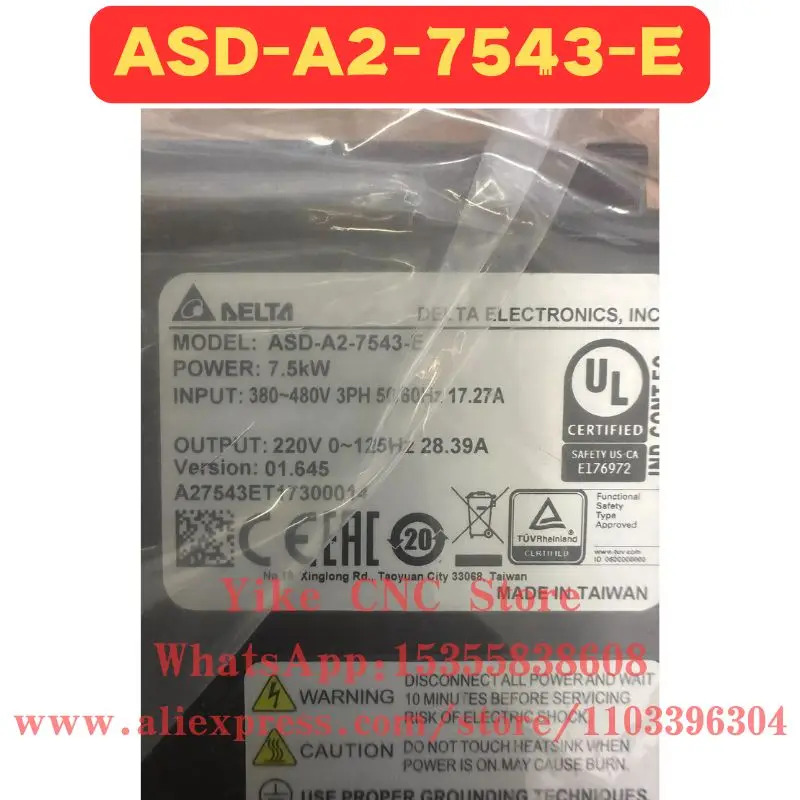 오리지널 ASD-A2-7543-E 서보 드라이브