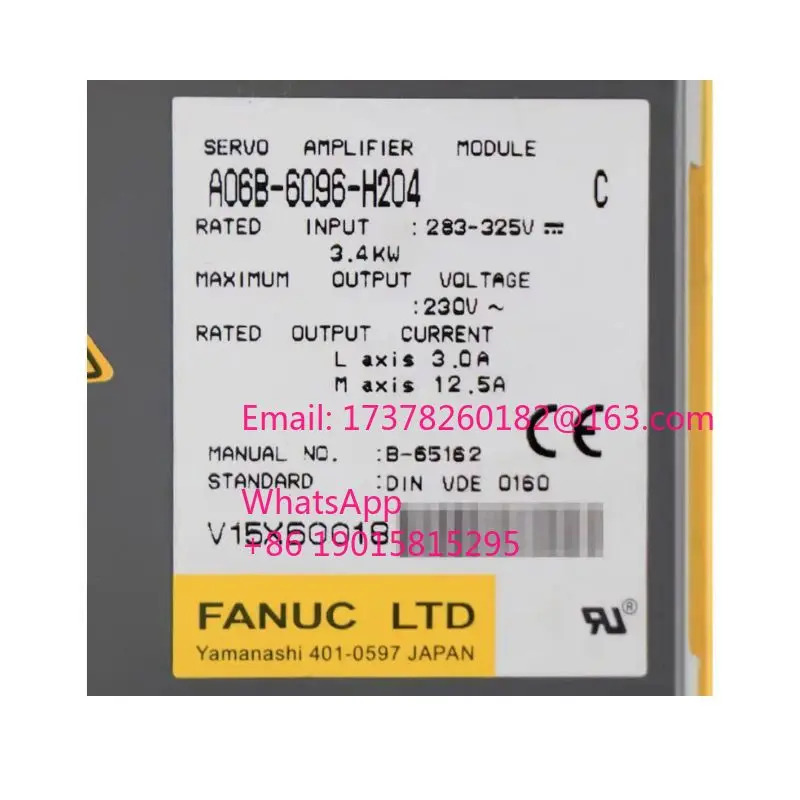 리퍼 A06B-6096-H204 서보 증폭기 모듈 완료