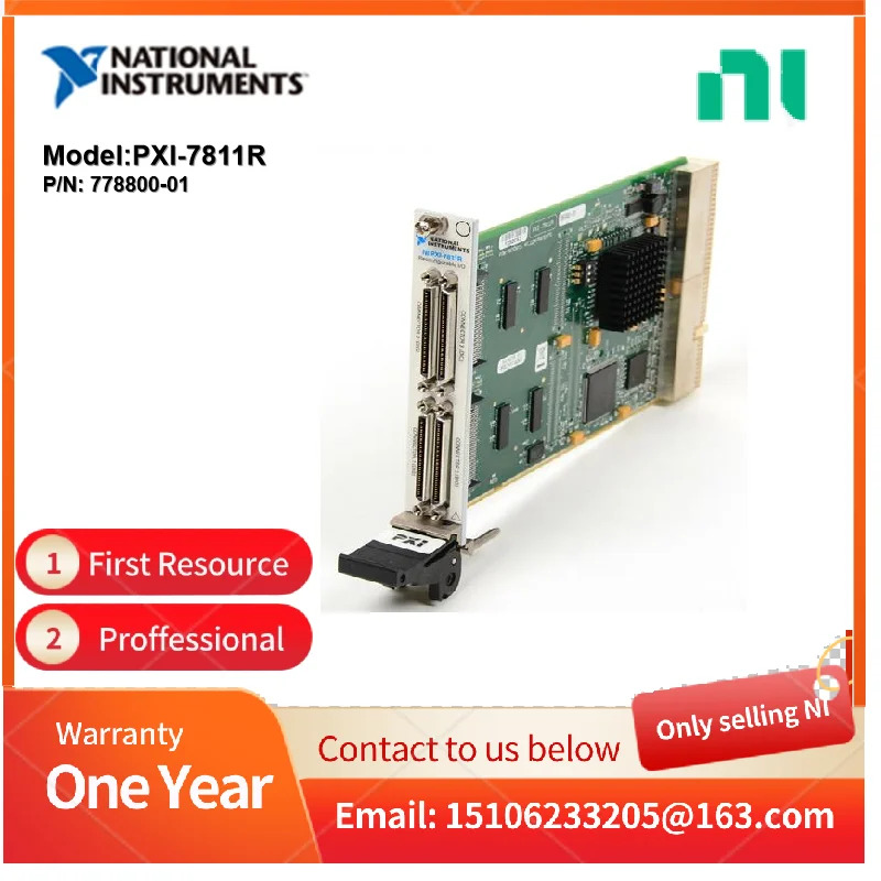 Virtex-II 1M 게이트 FPGA 모듈을 갖춘 NI PXI-7811R 디지털 RIO