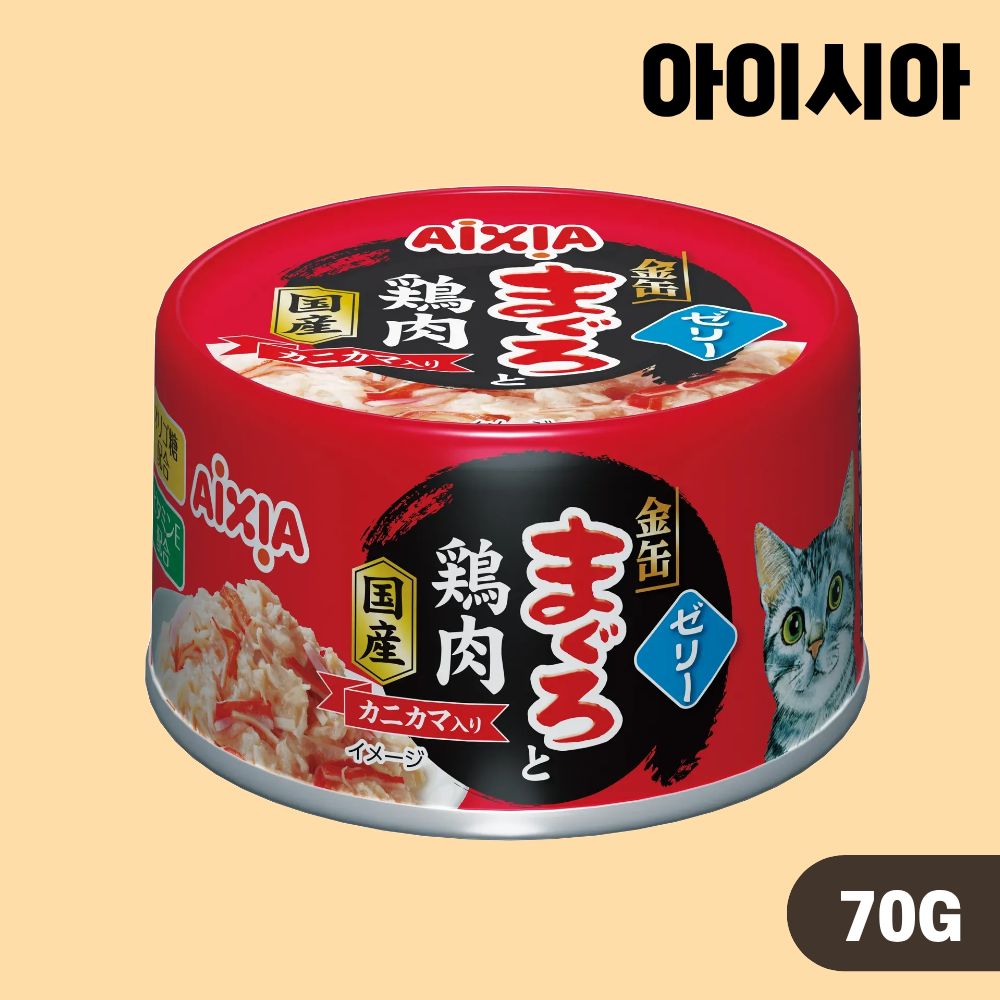 아이시아 금관 야이즈 캔 고양이 간식 습식캔 젤리타입 4종 콤보, 70g, 24개 - 상세 이미지 2