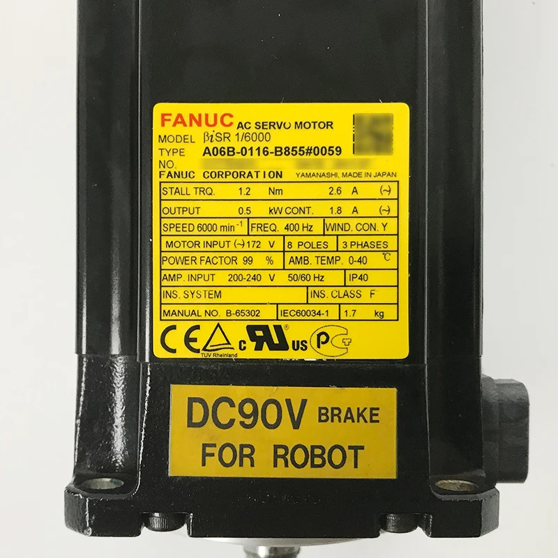 A06B-0116-B855 FANUC AC 서보모터 리퍼 완료 A06B 0116 B855