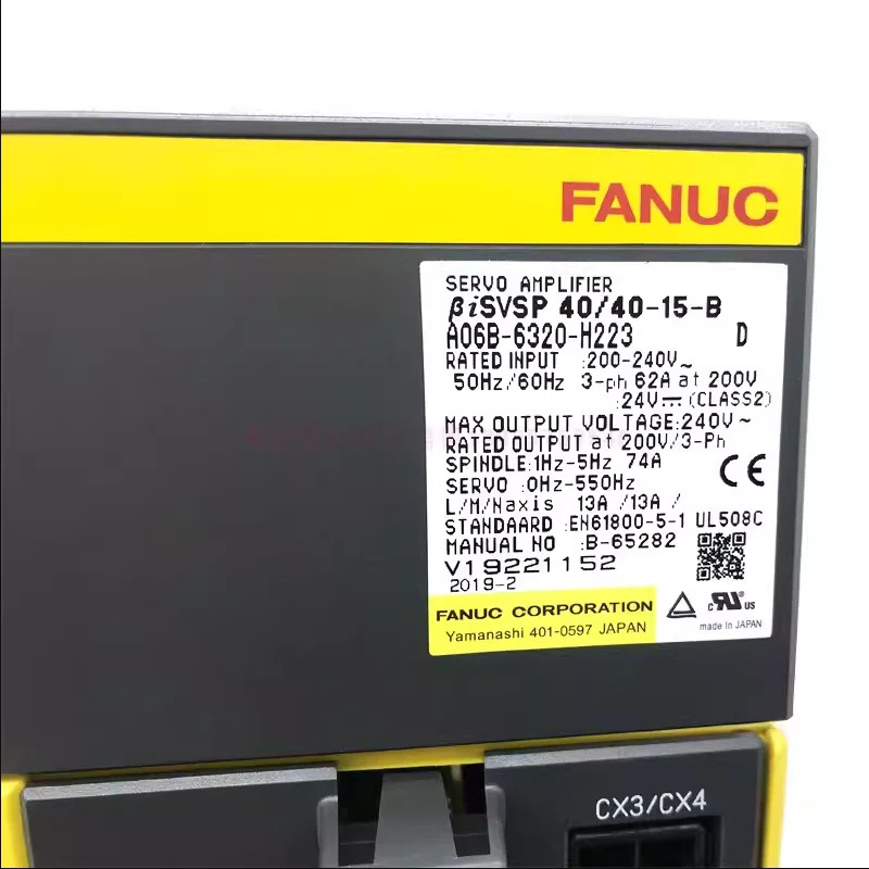 CNC 기계 컨트롤러 A06B 6320 H22새 A06B-6320-H22 Fanuc 서보 드라이브