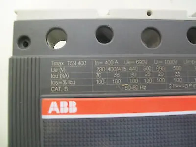 ABB 오리지널 Tmax 몰드 케이스 회로차단기 T5N400 PR221DS-LSI R400 FF 신