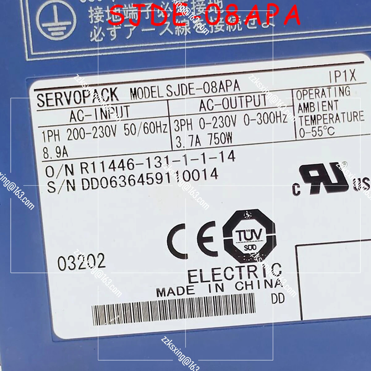 SJDE-08APA 오리지널 서보 드라이버