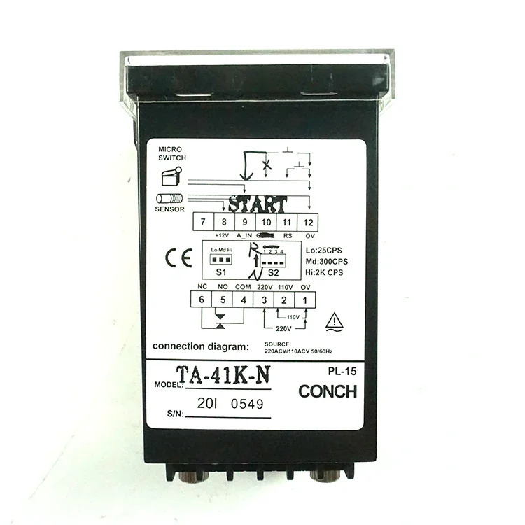 Qisheng CONCH 타이머 TA-41K-N 디지털 디스플레이 카운터 4 비트 A 세트