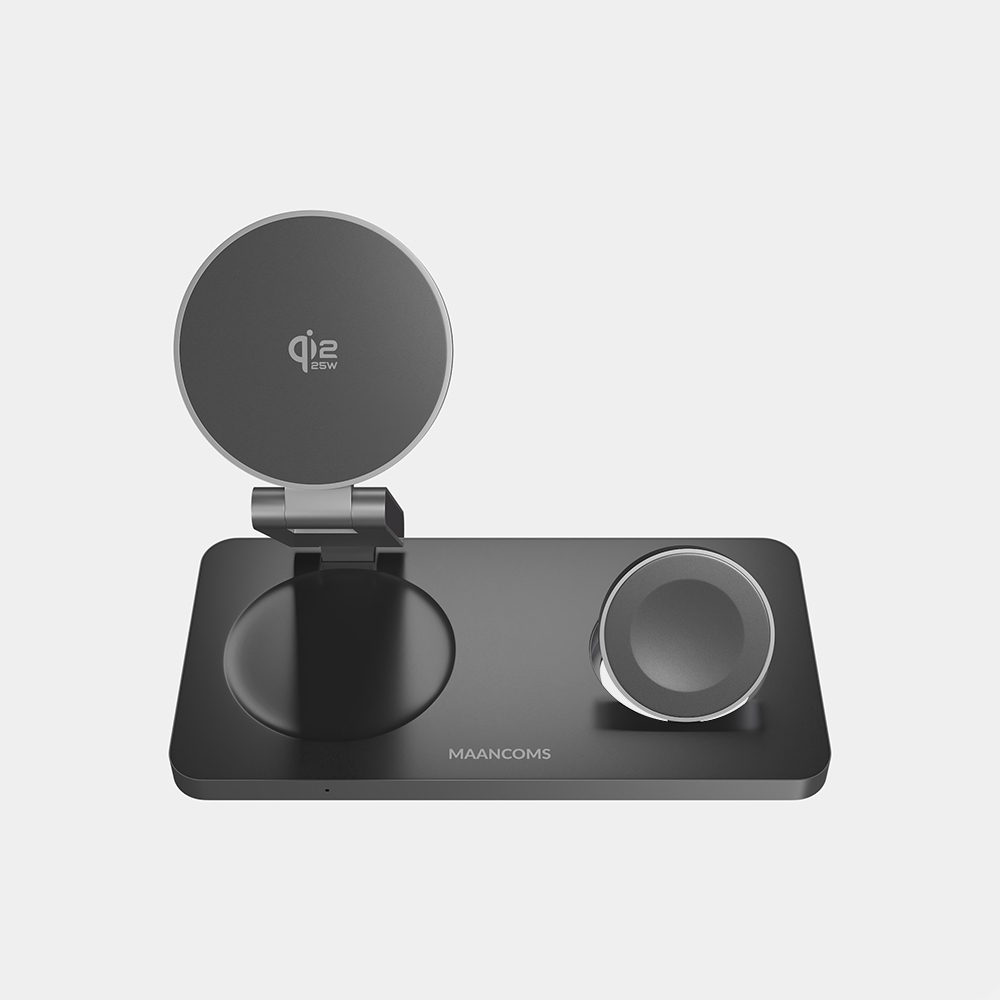 만컴즈 Qi2 25W 3in1 맥세이프 무선충전기 거치대 이미지 6