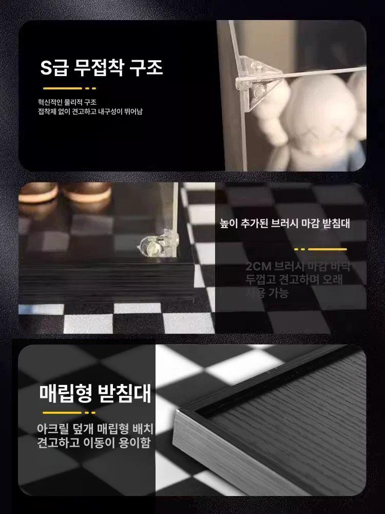 투명 보관함 아크릴 장식장 상자 디스플레이 케이스 범선 모형 전시용 클리어박스 - 상세 이미지 4