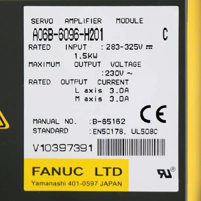 FANUC 서보 드라이브 모듈 A06B6096H201 A06B-6096-H201 신