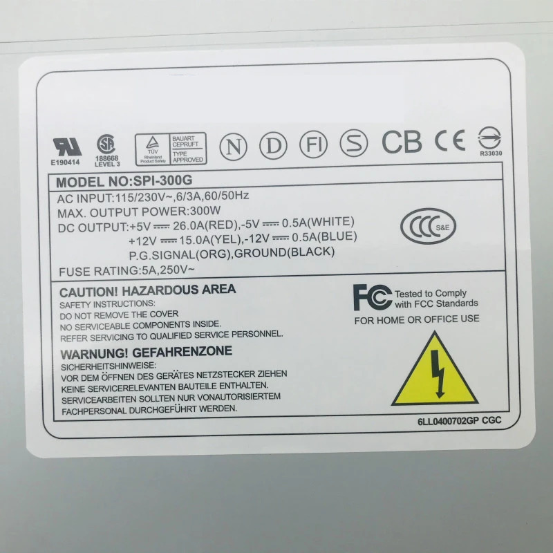 스위칭 전원공급장치 SPI-300G SPI-250G SPI-200G PS-7271 SD-250AT FSP AT P8P9 PSU 300W