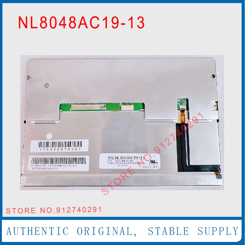 NEC 오리지널 NL8048AC19-13 TFT-LCD 산업LCD 디스플레이 스크린 패널 RGB 800x480