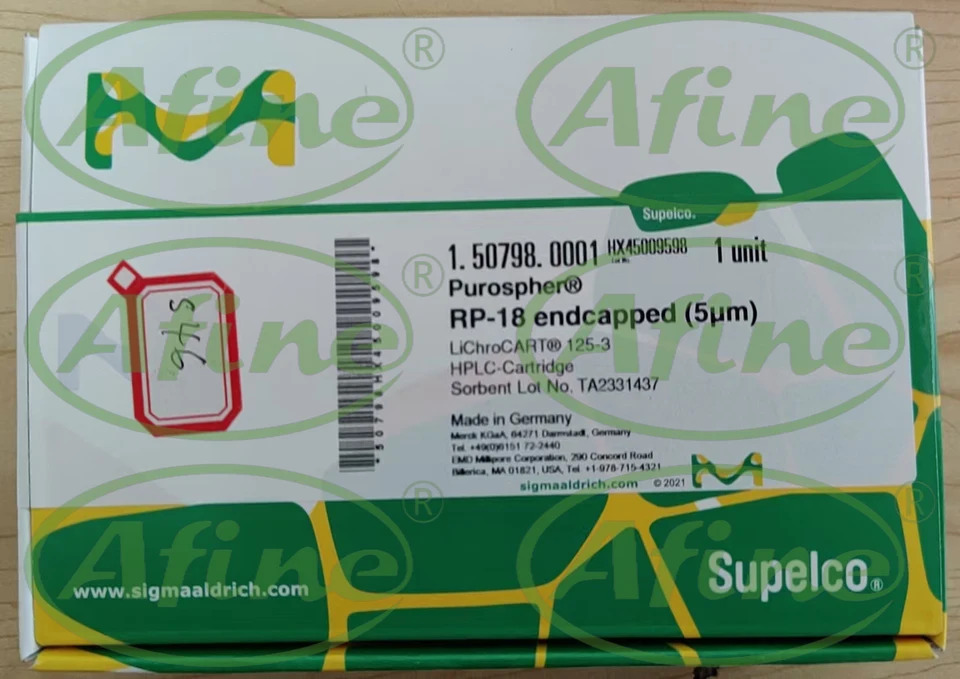 AFINE Merck Purosper RP-18 엔드캡 5 m hp호환LC 컬럼 1.50798.0001