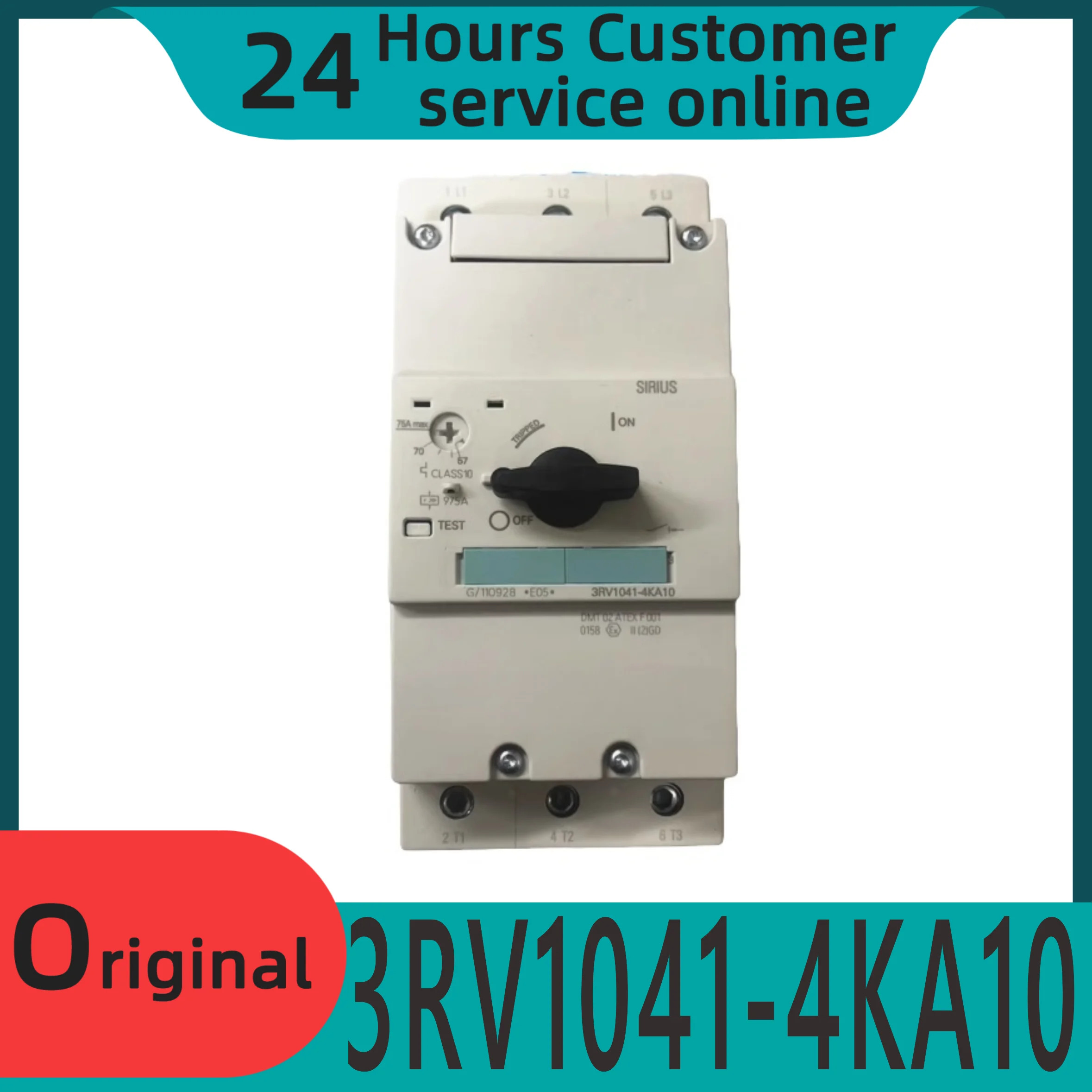 오리지널 모터 보호 회로차단기 3RV1041-4KA10 57-75A