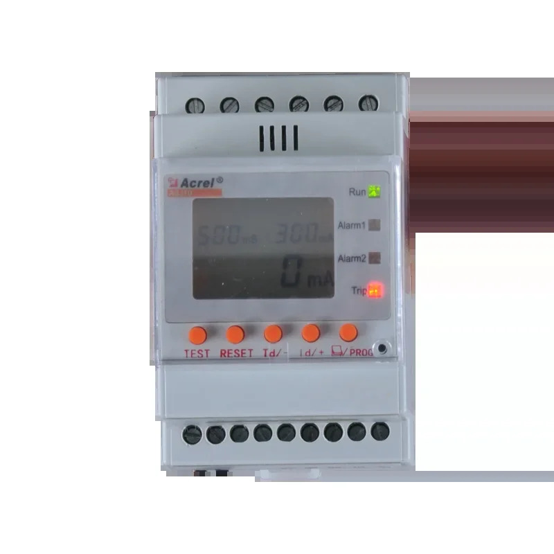 잔류 누설 전류 보호 릴레이 1 회로 LCD 디스플레이 30ma-30A 2 출력 ASJ10L-LD1A