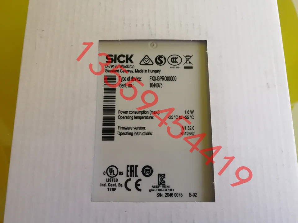 SICK 안전 컨트롤러 납품 1044075 FX0-GPRO00000