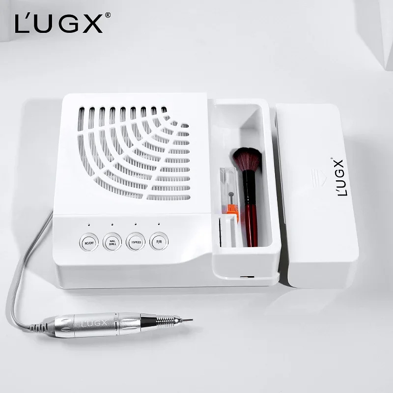 LUGX 60W 35000RPM 2 in 1 네일 드릴 진공 기 프로 전기 집진기 기계
