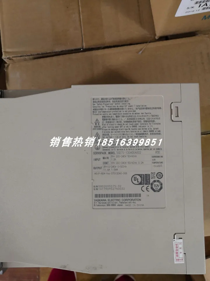 SGD7S-120A00A002 Yaskawa 서보 드라이버 신