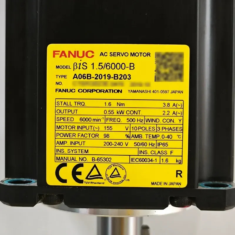 A06B--B203 Fanuc AC 서보모터 리퍼 완료 A06BB203