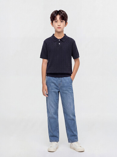 폴햄키즈 시그니처 여름 공용 스트레이트핏 데님 팬츠2color(택1) G-2DP3012A - 상품 이미지