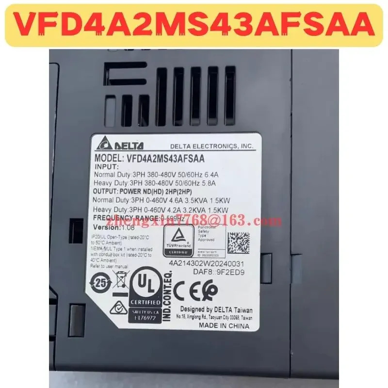오리지널 주파수 변환기 VFD4A2MS43AFSAA