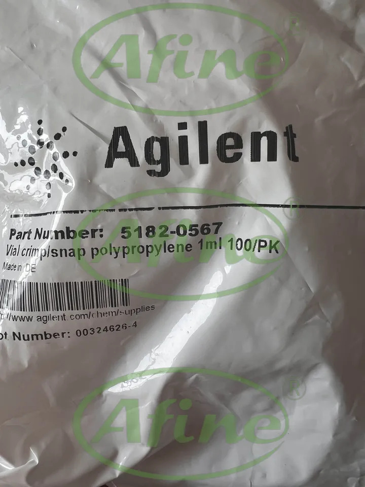 AFINE Agilent 5182-0567 폴리프로필렌 바이알 크림프/스냅 탑 100/pk 1 mL