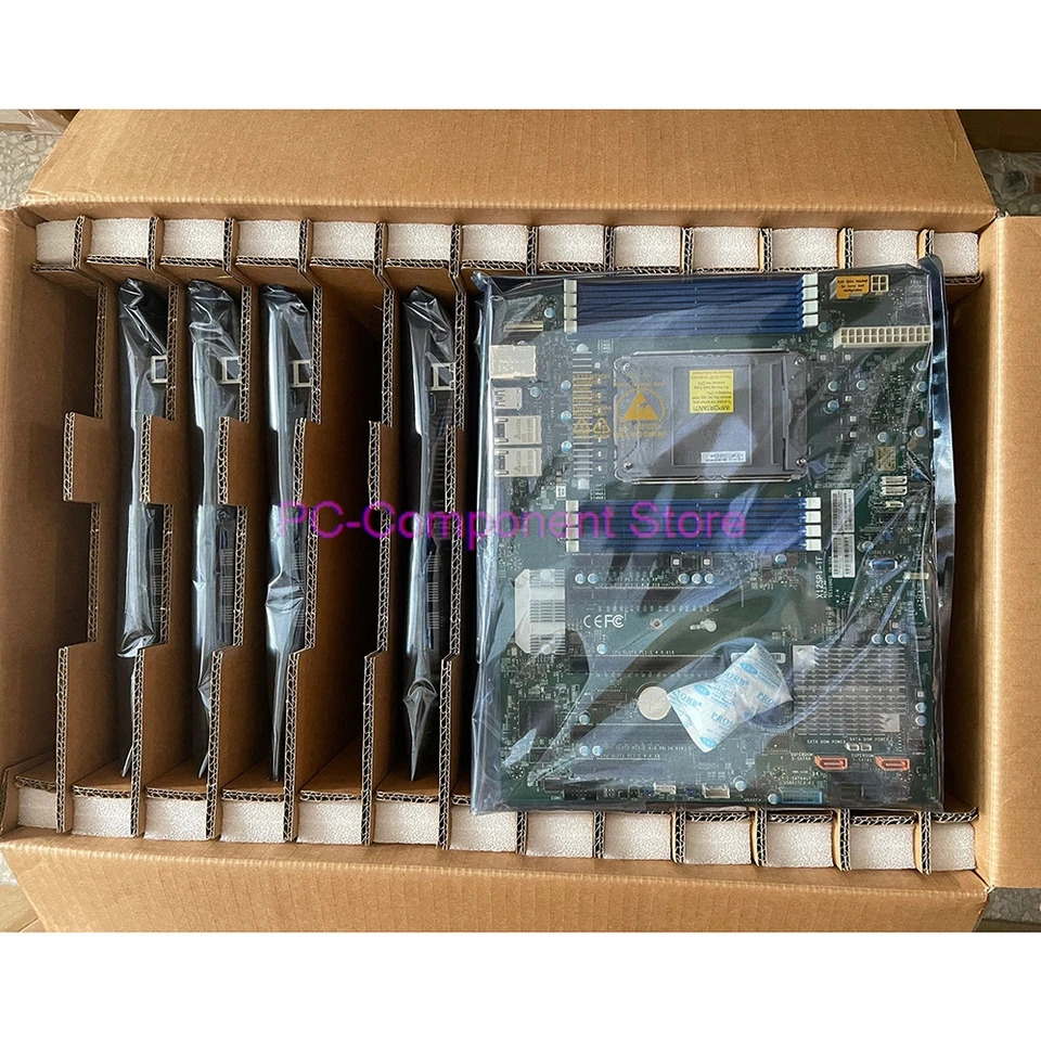 슈퍼마이크로 MBD-X12SPI-TF-B 서버 마더보드 LGA4189 IPMI M.2 C621A TPM VROC 지지대 8375 X12SPI-TF