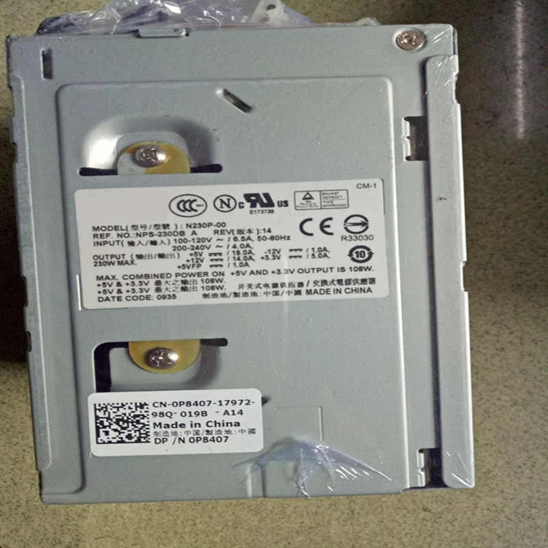 델 520 620 330 915 945 955 965 3100 5100 9100 230 PSU 전원공급장치 L230P-00 N230P-00 H230P-00 NPS-230DB A