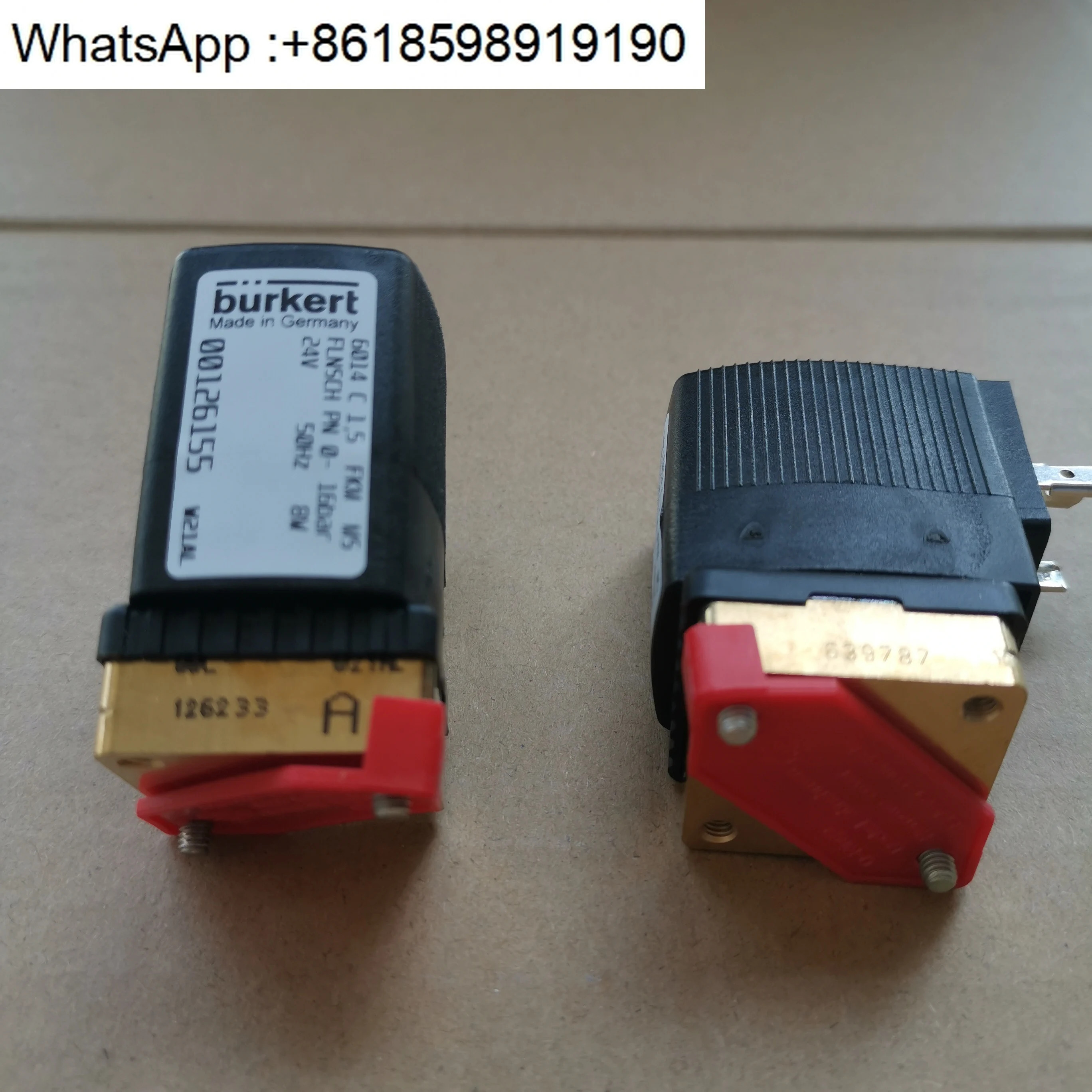 T 온/오프 밸브 00126155  솔레노이드 6014 C 1.5 FKM MS FLNSCH 24 V